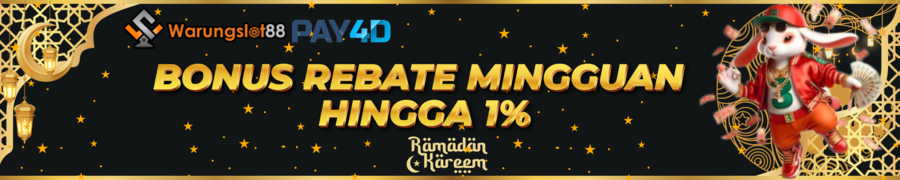 BONUS REBATE MINGGUAN 1% HANYA DI WARUNGSLOT88